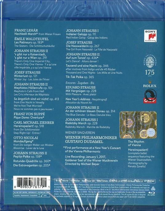 New Year's Concert 2017 (Blu-ray) - Blu-ray di Wiener Philharmoniker,Gustavo Dudamel - 2