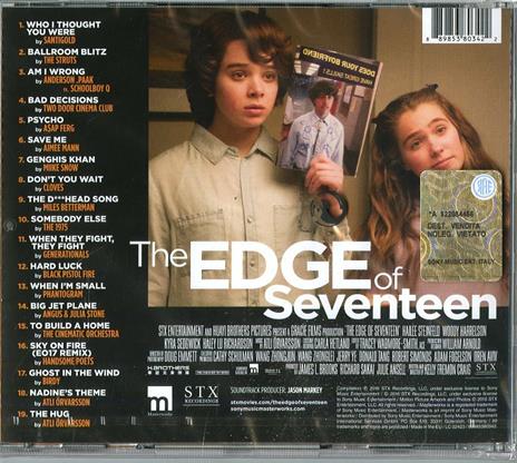 The Edge of Seventeen (Colonna sonora) - CD Audio - 2