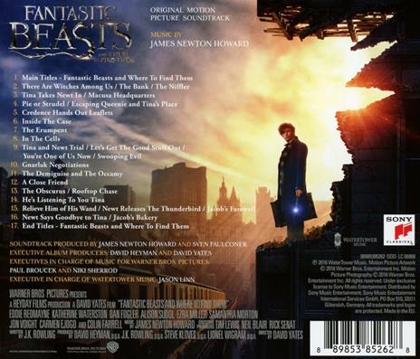 Fantastic Beasts and Where to Find Them (Colonna sonora) - CD Audio di James Newton-Howard - 2