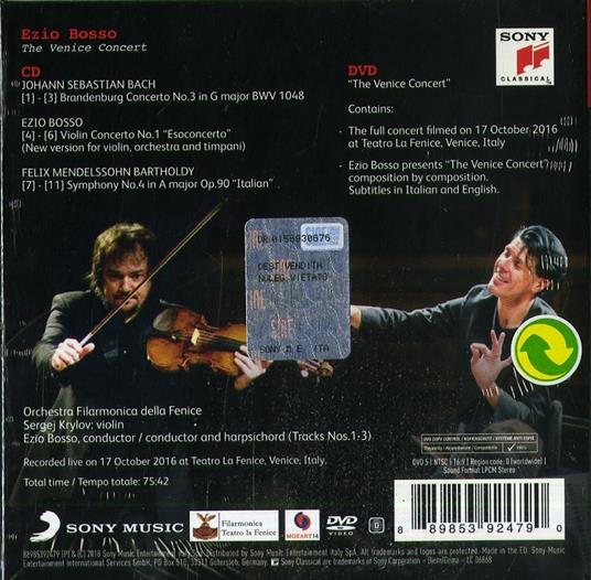 The Venice Concert - CD Audio + DVD di Ezio Bosso - 2