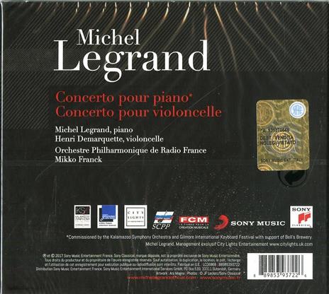 Concerto per pianoforte e orchestra - CD Audio di Michel Legrand - 2
