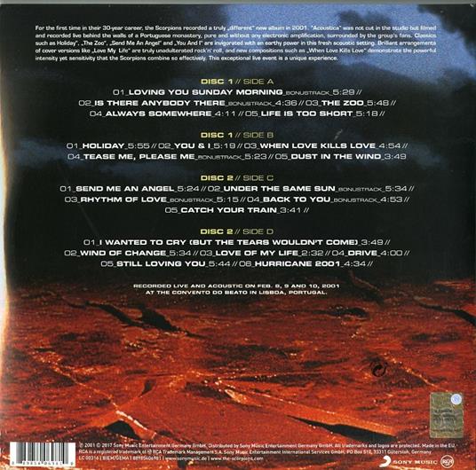 Acoustica (Full Vinyl Edition) - Vinile LP di Scorpions - 2