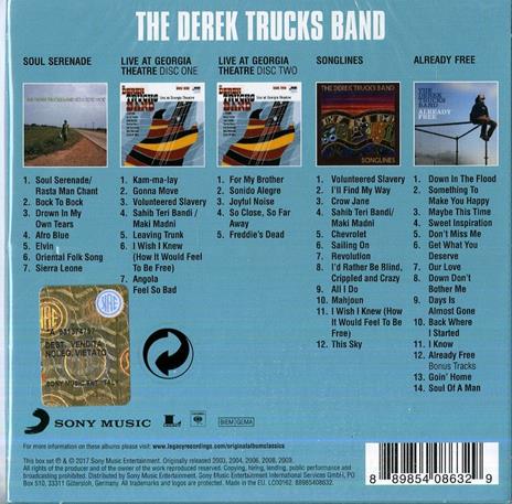 Original Album Classics - CD Audio di Derek Trucks (Band) - 2