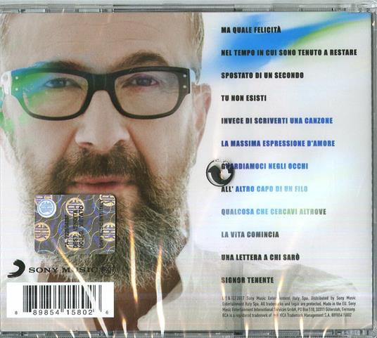 Spostato di un secondo (Sanremo 2017) - CD Audio di Marco Masini - 2