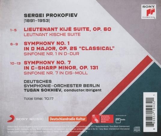 Il Luogotenente Kijé - Sinfonie n.1, n.7 - CD Audio di Sergei Prokofiev - 2