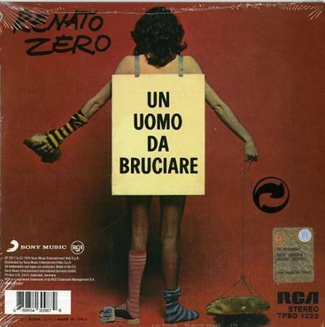 Madame - Un uomo da bruciare (Limited Edition) - Vinile 7'' di Renato Zero - 2