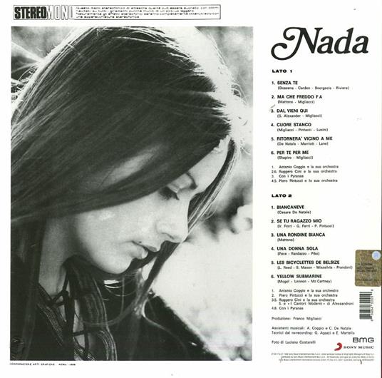 Nada - Vinile LP di Nada - 2