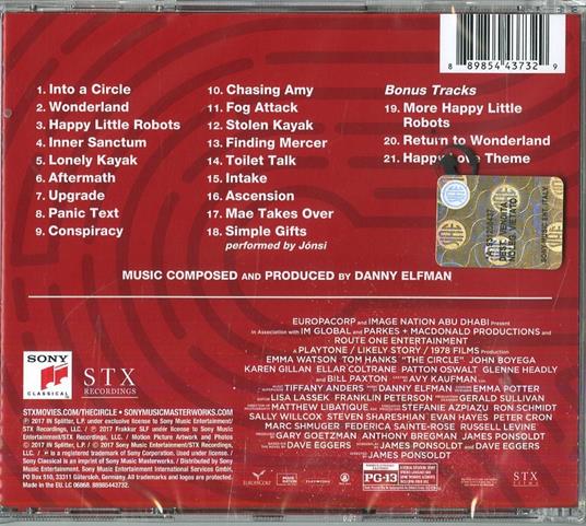 The Circle (Colonna sonora) - CD Audio - 2