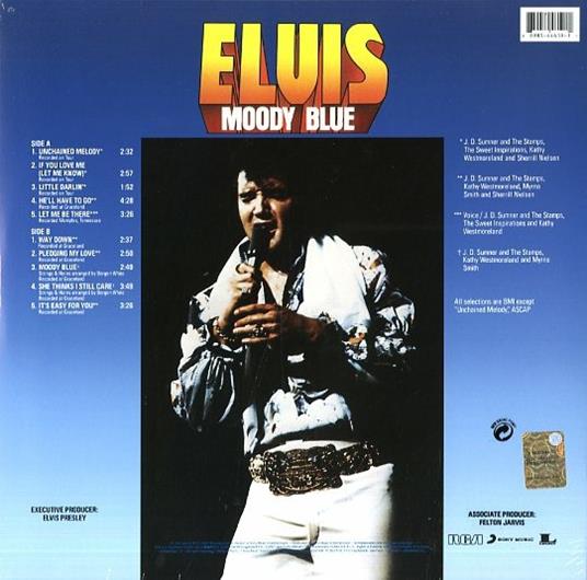 Moody Blue (40th Anniversary Clear Blue Vinyl) - Vinile LP di Elvis Presley - 2