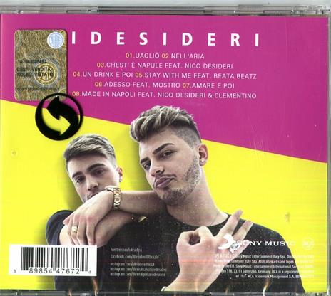 #uaglio' - CD Audio di I Desideri - 2