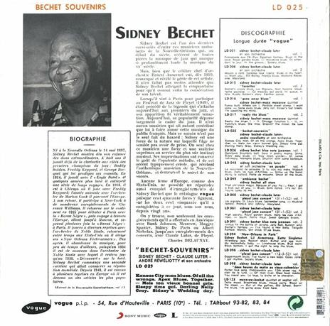 Bechet Souvenirs - Vinile LP di Sidney Bechet - 2
