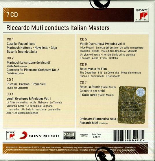 Riccardo Muti dirige il repertorio sinfonico italiano - CD Audio di Riccardo Muti,Orchestra del Teatro alla Scala di Milano - 2