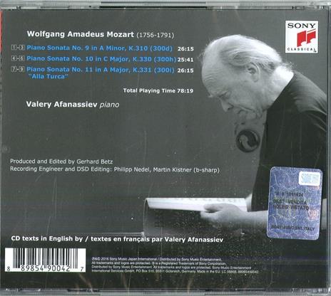 Valery Afanassiev suona Mozart - CD Audio di Wolfgang Amadeus Mozart,Valery Afanassiev - 2