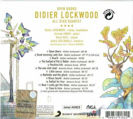 Open Doors - CD Audio di Didier Lockwood - 2