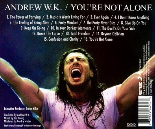 You're Not Alone - CD Audio di Andrew W.K. - 2