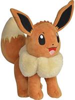 BANDAI Pokemon Eevee Volpe Evoli Peluche 20cm Sorridente Originale WCT