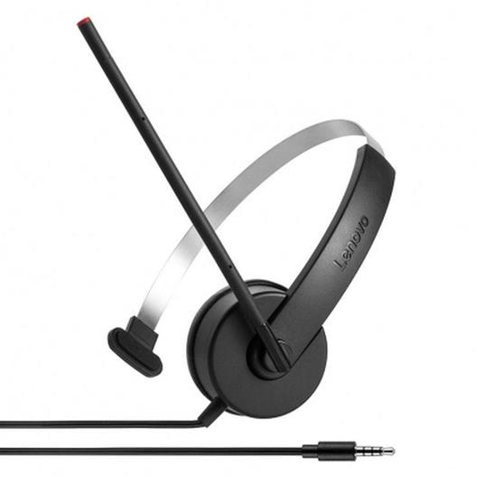 Lenovo Stereo Analog Cuffia Padiglione auricolare Connettore 3.5 mm Nero