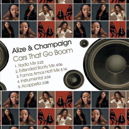 Alize & Champaign - Cars That Go Boom - CD Audio