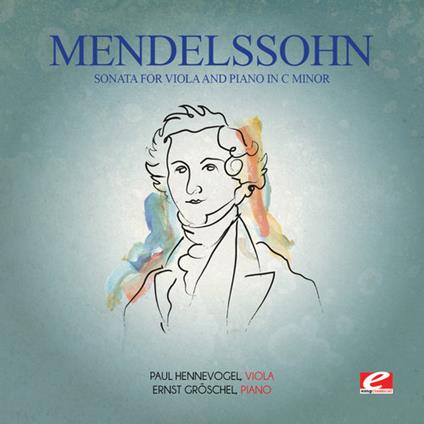 Sonata For Viola & Piano In C Minor - CD Audio di Felix Mendelssohn-Bartholdy