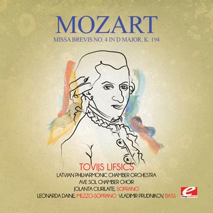 Missa Brevis No. 4 In D Major K194 - CD Audio di Wolfgang Amadeus Mozart