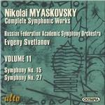 Sinfonie n.15, n.27 - CD Audio di Nikolai Myaskovsky,Russian National Orchestra,Evgeny Svetlanov