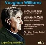 Anniversary Collection. Rare Recordings - CD Audio di Ralph Vaughan Williams