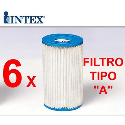Intex Pz 6 Filtri 59900 29000 Cartucce Filtro Mod A Per Pompa 58604 56636 56638