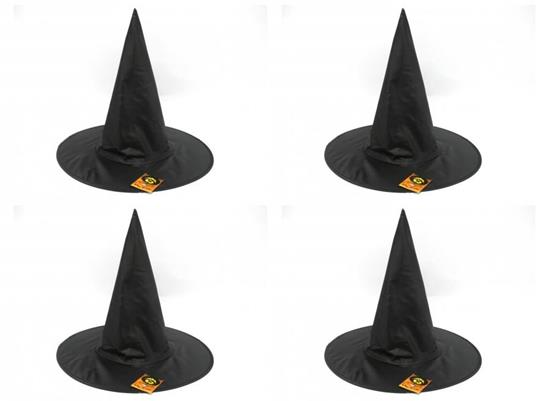 Offerta 4 Cappelli Da Strega Di Halloween 38cm