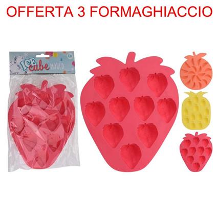 Offerta 3 Porta Cubetti Di Ghiaccio Formaghiaccio Colori Assortiti