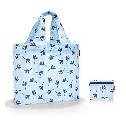 Reisenthel Borsa Mare Mini Maxi Beachbag Azzurro Con Fiori Accessori Tempo Libero