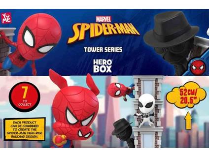 HERO BOX SPIDERMAN TOWER SERIES (6) Mini Figura Yume