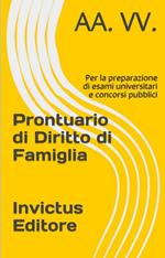 Prontuario di Diritto di Famiglia