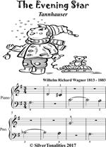 Evening Star Tannhauser Beginner Piano Sheet Music