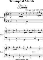 Triumphal March Aida Easy Piano Sheet Music