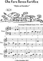 Che Faro Senza Euridice Beginner Piano Sheet Music