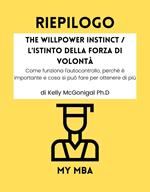Riepilogo - The Willpower Instinct / L'Istinto della Forza di Volontà: