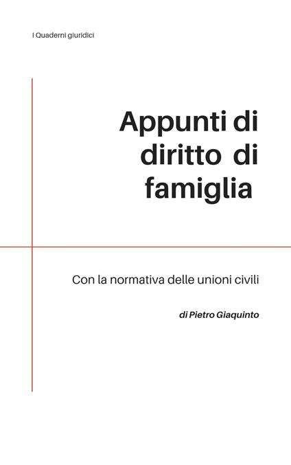 Appunti di DIRITTO di FAMIGLIA - Pietro Giaquinto - ebook