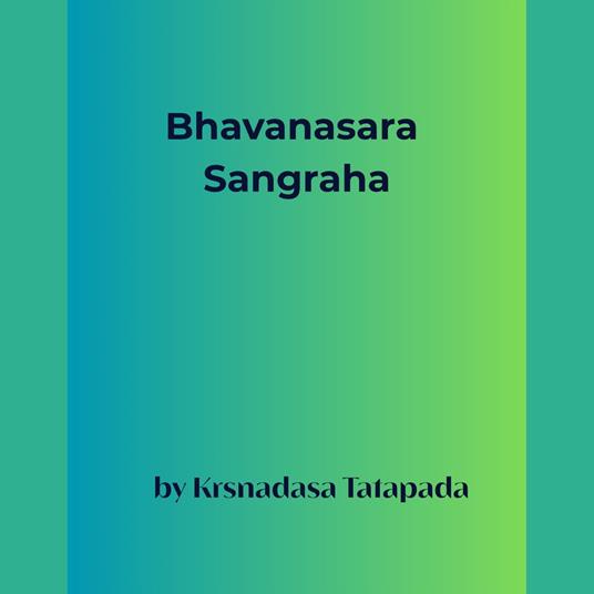 Bhavanasara Sangraha