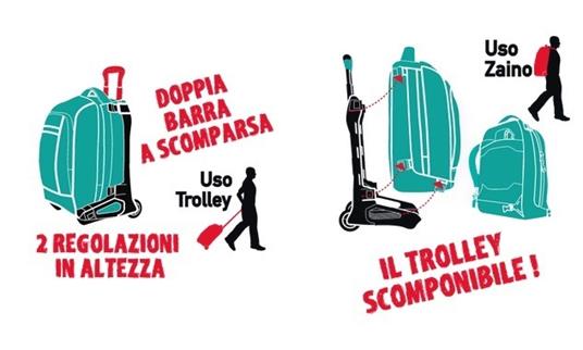 Zaino outlet yub trolley