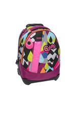 Zaino scuola trolley Comix Flash Drops Rosa con zaino staccabile 32x47x23 cm