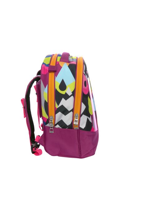 Zaino scuola trolley Comix Flash Drops Rosa con zaino staccabile 32x47x23 cm - 7
