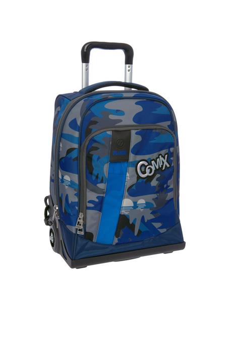 Zaino scuola trolley Comix Flash Camuland Blu 32x47x23 cm - 2