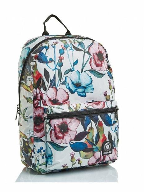 Zaino Invicta Packable Pack Fantasy Wildflowers Off White - 2
