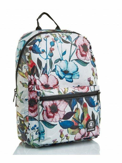 Zaino Invicta Packable Pack Fantasy Wildflowers Off White - 2