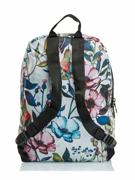 Zaino Invicta Packable Pack Fantasy Wildflowers Off White - 4
