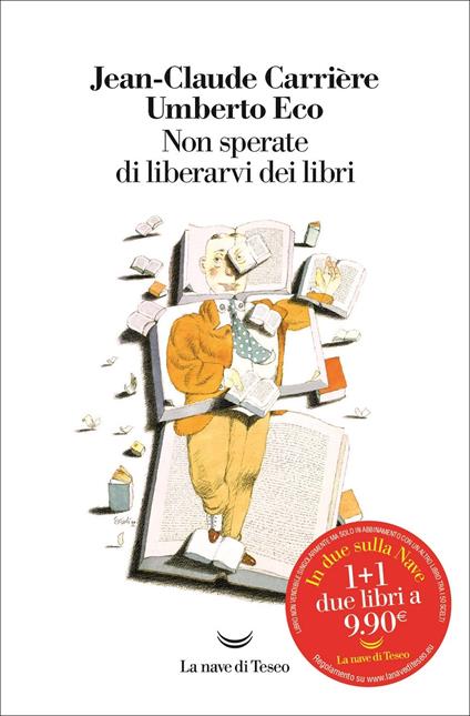  Non sperate di liberarvi dei libri -  Umberto Eco, Jean-Claude Carrière - copertina