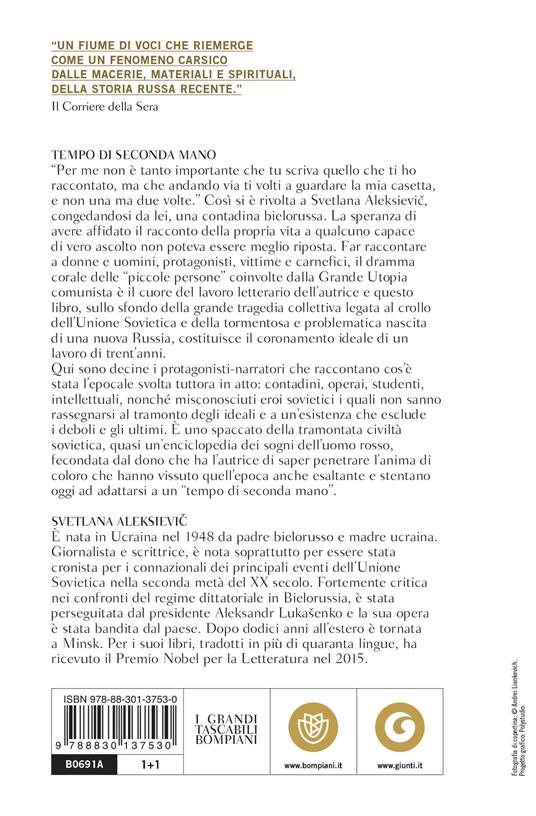  Tempo di seconda mano. La vita in Russia dopo il crollo del comunismo -  Svetlana Aleksievic - 2