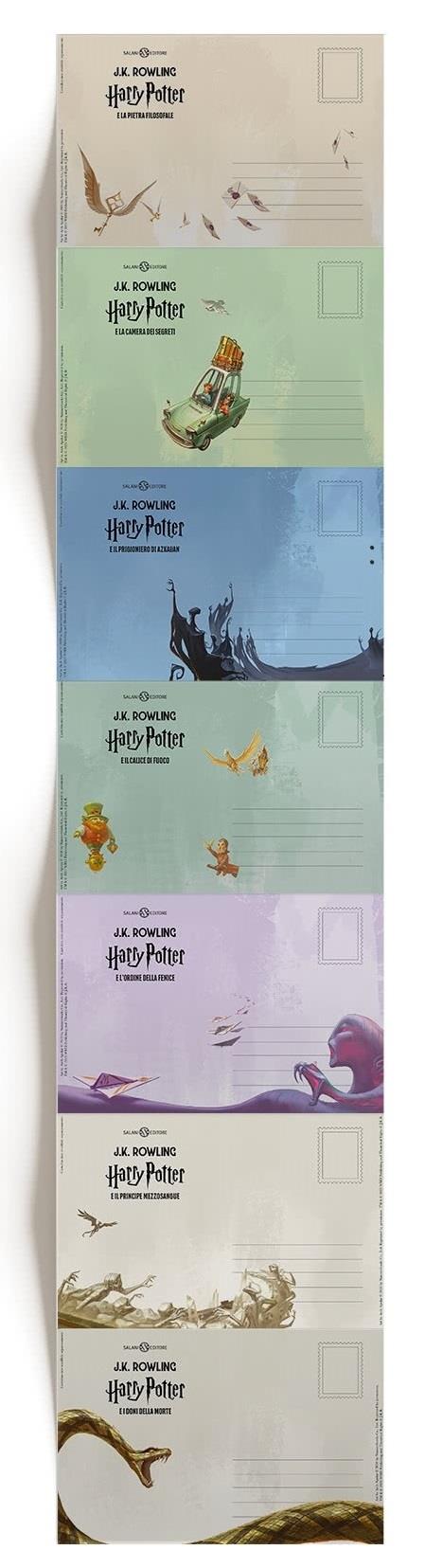 Set di 7 cartoline da collezionare. Harry Potter - 2