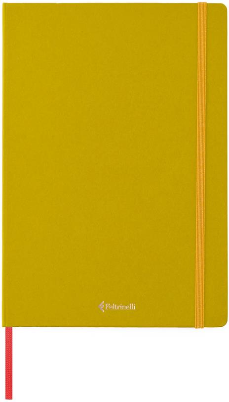 Taccuino Feltrinelli A5, a pagine bianche, copertina rigida, chartreuse, giallo, verde - 14,8 x 21 cm - 3