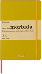 Taccuino Feltrinelli A5, a pagine bianche, copertina morbida, chartreuse, giallo, verde - 14,8 x 21 cm